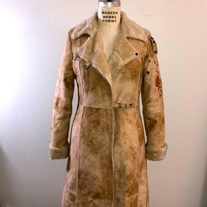 Escada Faux Shearling Coat